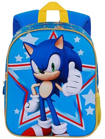 Sonic The Hedgehog Star Zainetto 3D Elite, Blu