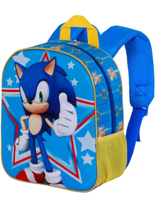 Sonic The Hedgehog Star Zainetto 3D Elite, Blu - Kiabi Sonic The Hedgehog Star Zainetto 3D Elite, Blu - Kiabi