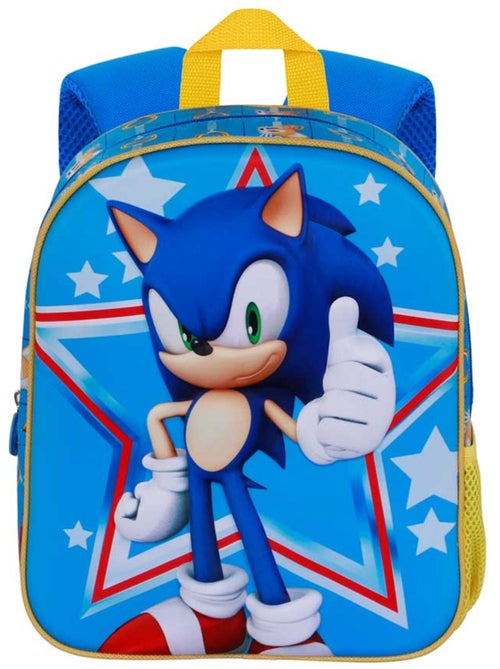 Sonic The Hedgehog Star Zainetto 3D Elite, Blu - Kiabi Sonic The Hedgehog Star Zainetto 3D Elite, Blu - Kiabi