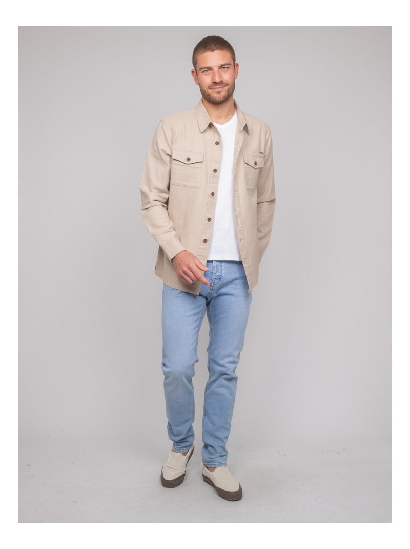 Sopracamicia cotone DUDIN Beige - Kiabi