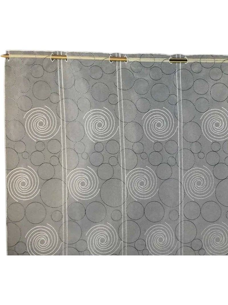 Sopraffaccio ricamato con motivi a spirale e cerchi Beige - Kiabi