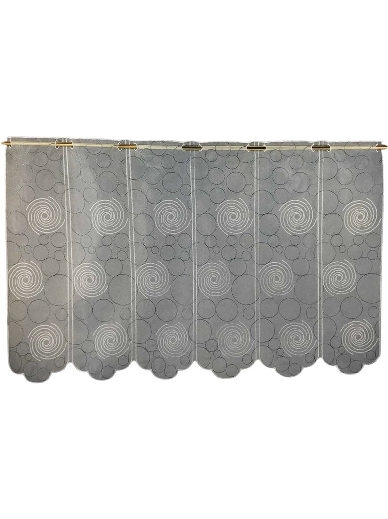 Sopraffaccio ricamato con motivi a spirale e cerchi Beige - Kiabi