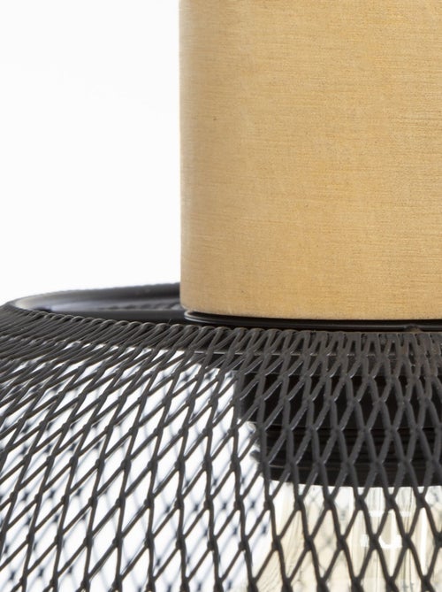 Sospensione a campana in metallo e legno - Kiabi