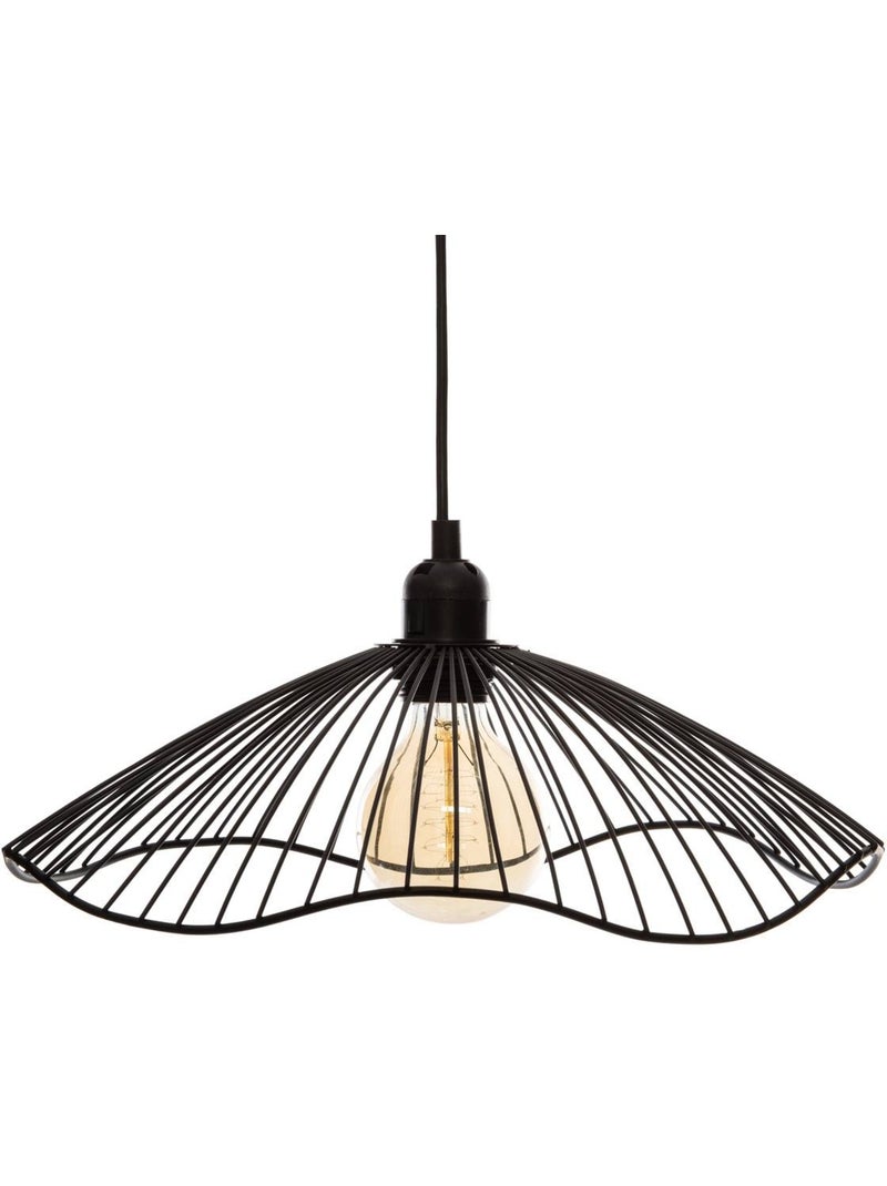 Sospensione a filo galt in metallo nero d34cm Nero - Kiabi