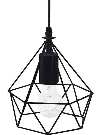 Sospensione a filo ida in metallo nero d19cm