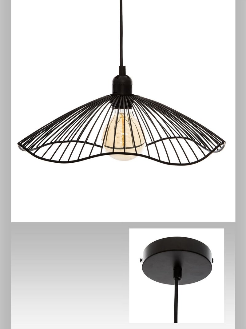Sospensione in filo metallico Nero - Kiabi