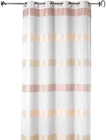 Sottocortina a righe orizzontali dal design sobrio