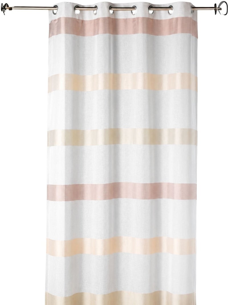 Sottocortina a righe orizzontali dal design sobrio Beige - Kiabi
