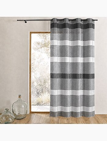 Sottocortina a righe orizzontali dal design sobrio