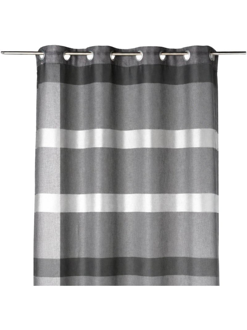 Sottocortina a righe orizzontali dal design sobrio Grigio antracite - Kiabi