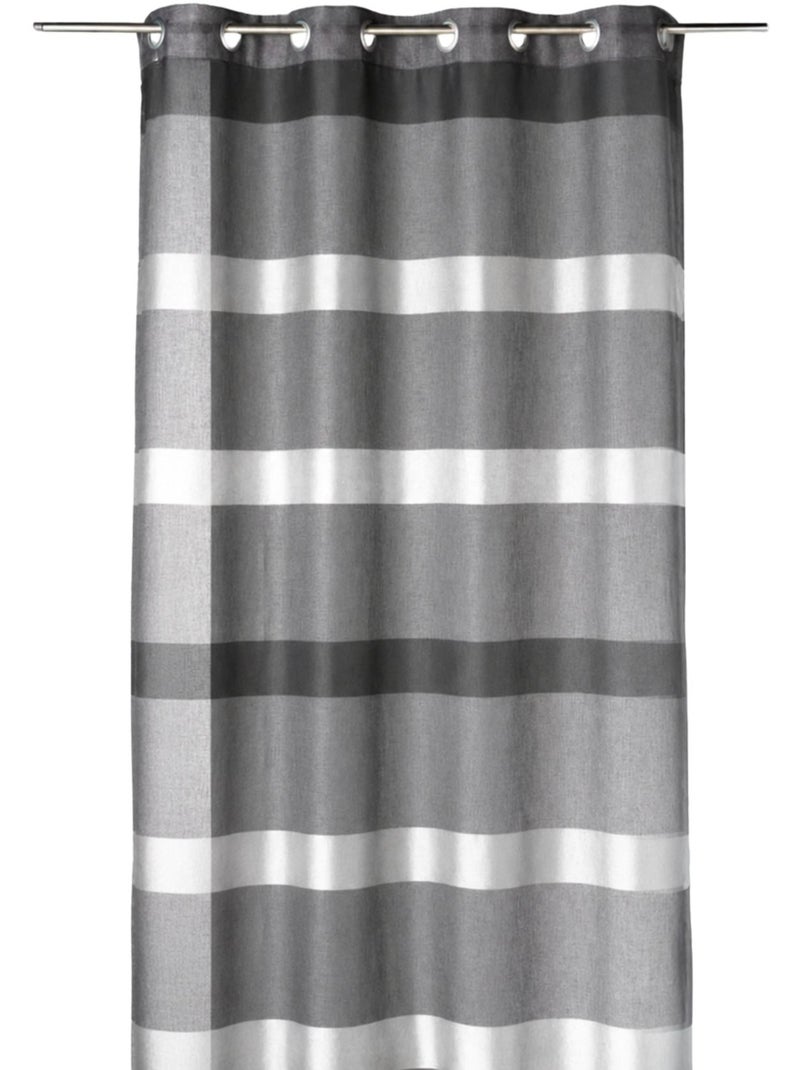 Sottocortina a righe orizzontali dal design sobrio Grigio antracite - Kiabi