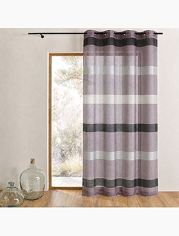 Sottocortina a righe orizzontali dal design sobrio