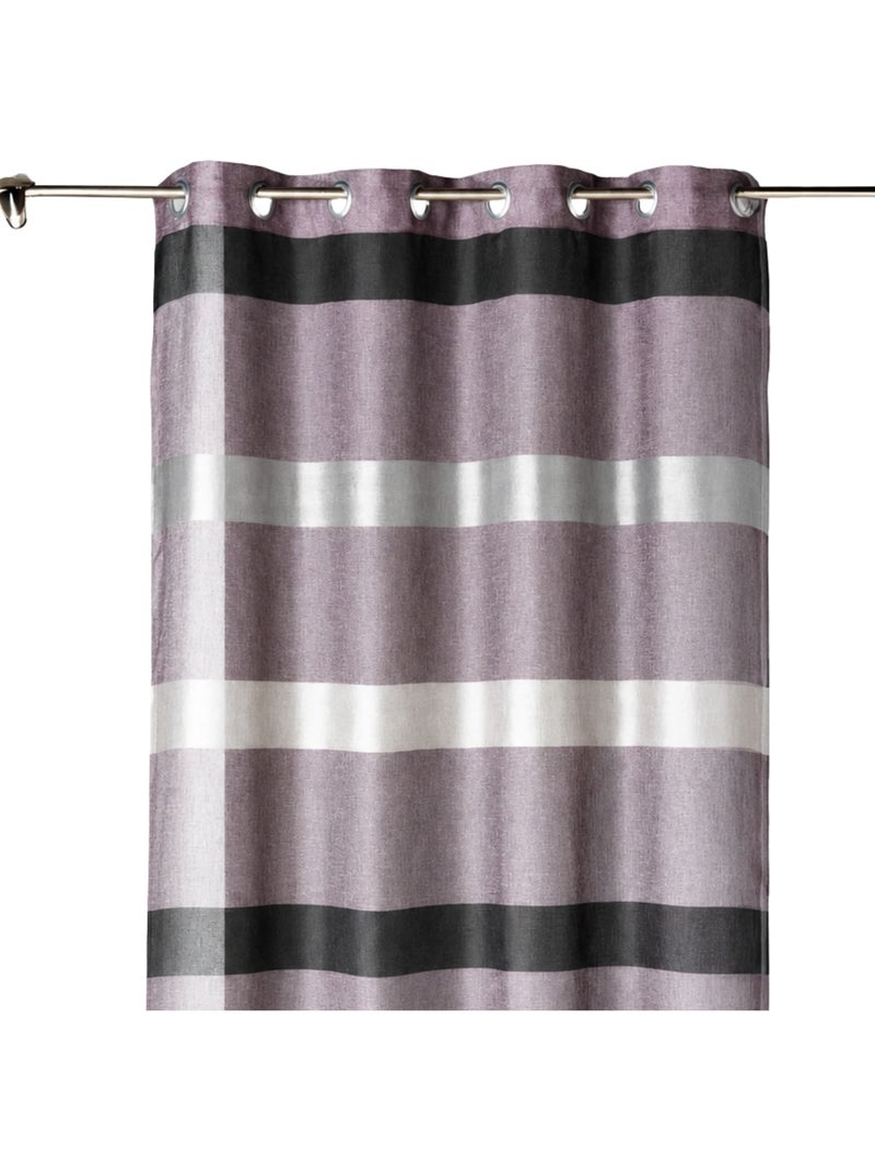 Sottocortina a righe orizzontali dal design sobrio Lilla chiaro - Kiabi