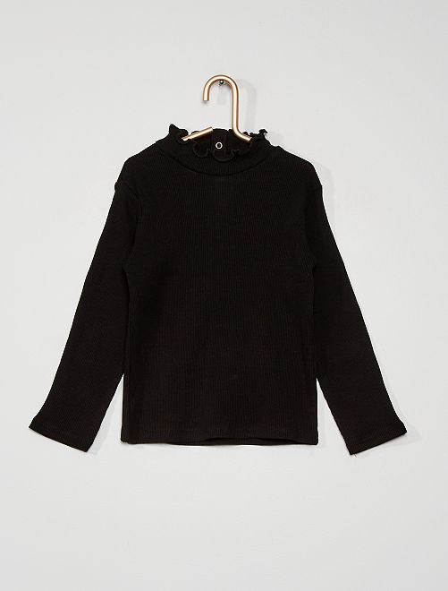 Sottogiacca in maglia a coste - nero - Kiabi - 3.00€