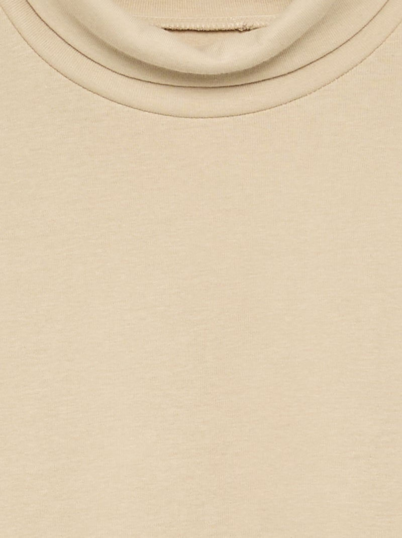 Sottogiacca in maglia a costine Beige - Kiabi