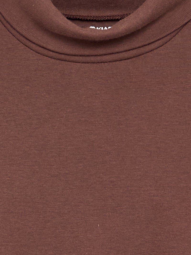 Sottogiacca in maglia a costine Marrone - Kiabi