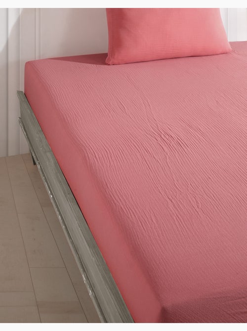 Sottolenzuolo con angoli garza di cotone - Kiabi