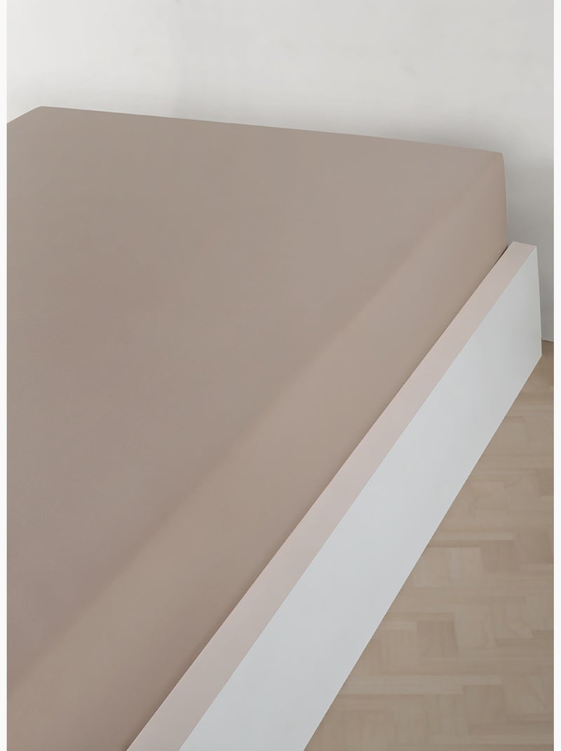 Sottolenzuolo con angoli in jersey di cotone Beige chiaro - Kiabi