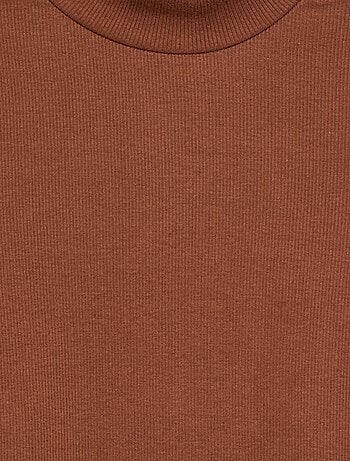 Sottopull a tinta unita con finiture ondulate