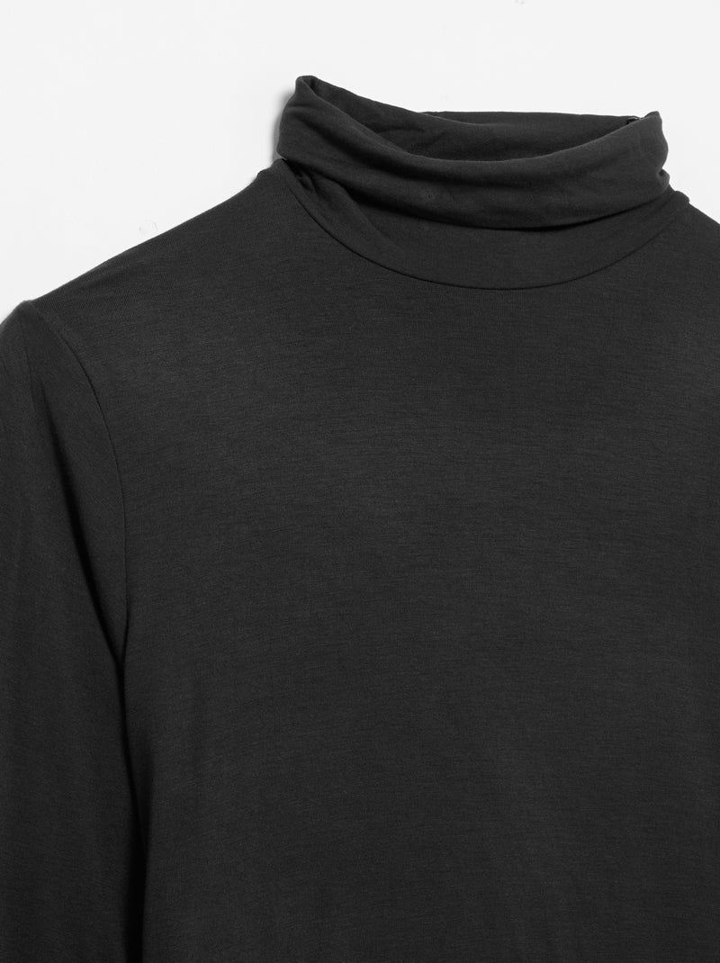 Sottopull a tinta unita Nero - Kiabi