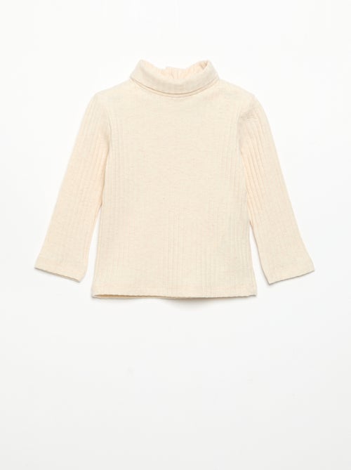 Sottopull in maglia a costine piatte - Kiabi Sottopull in maglia a costine piatte - Kiabi