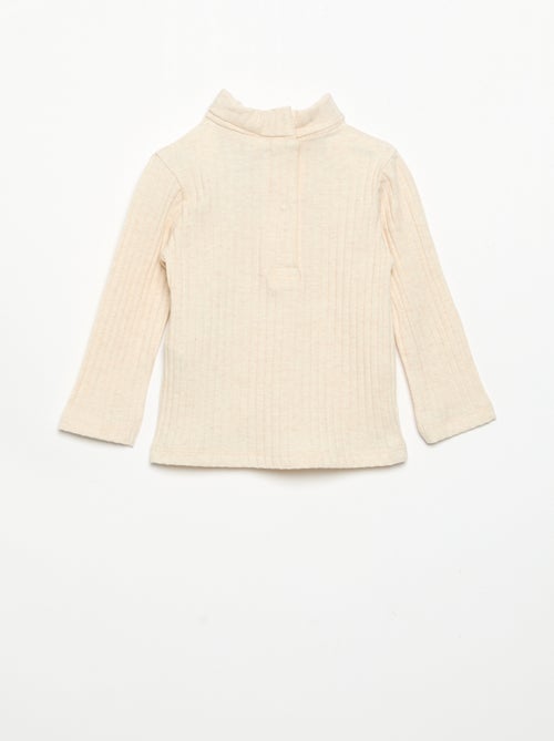 Sottopull in maglia a costine piatte - Kiabi