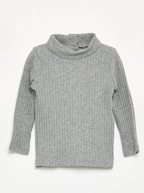 Sottopull in maglia a costine piatte - Kiabi