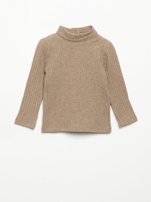 Sottopull in maglia a costine piatte - Kiabi Sottopull in maglia a costine piatte - Kiabi