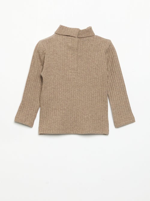Sottopull in maglia a costine piatte - Kiabi Sottopull in maglia a costine piatte - Kiabi