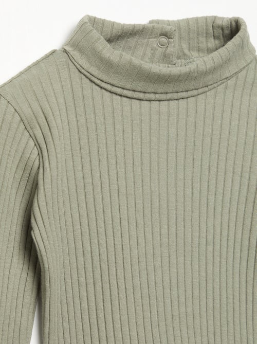 Sottopull in maglia a costine piatte - Kiabi Sottopull in maglia a costine piatte - Kiabi