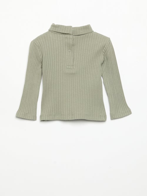 Sottopull in maglia a costine piatte - Kiabi Sottopull in maglia a costine piatte - Kiabi
