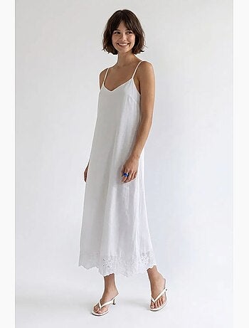 Sottoveste midi a linea a ricamata mixray