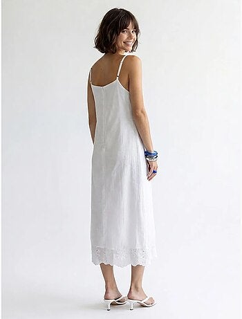 Sottoveste midi a linea a ricamata mixray