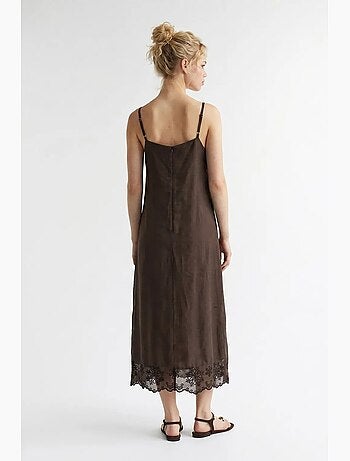 Sottoveste midi a linea a ricamata mixray