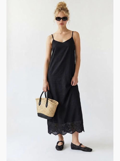 Sottoveste midi a linea a ricamata mixray - Kiabi