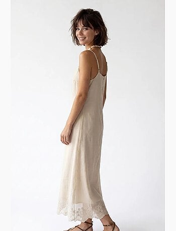 Sottoveste midi a linea a ricamata mixray