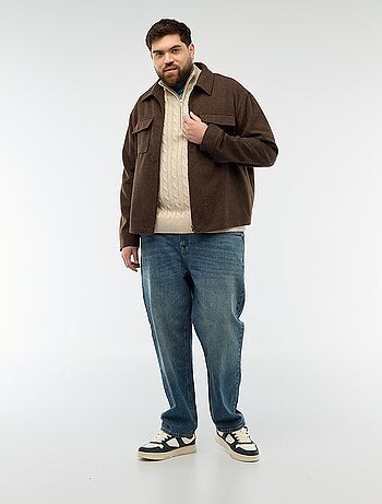 Sovracamica con apertura zip e tasche con patta