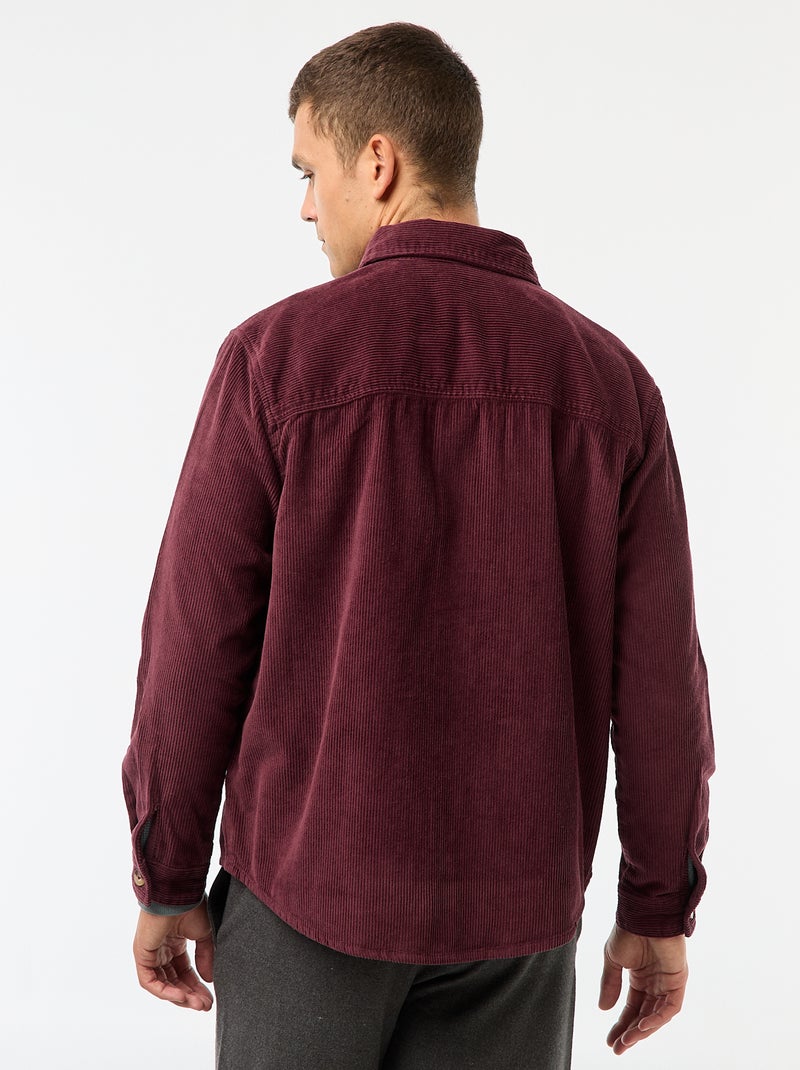 Sovracamica in velluto di cotone tinta unita Rosso - Kiabi