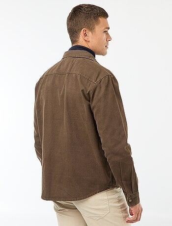 Sovracamicia a maniche lunghe in cotone