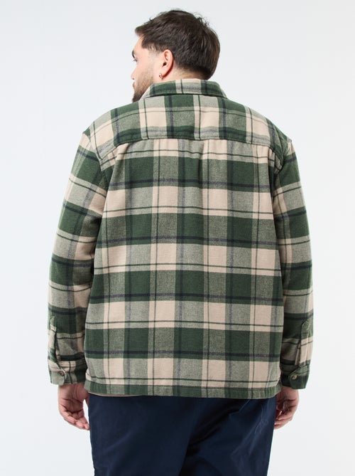 Sovracamicia a quadri in flanella di cotone - Kiabi