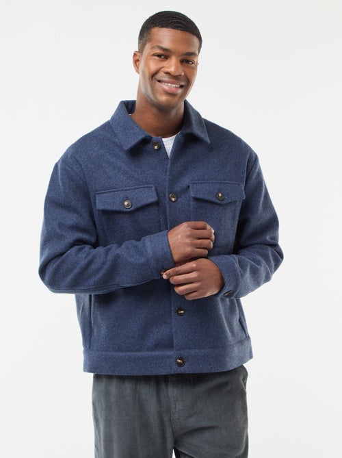 Sovracamicia con 2 tasche a patta abbottonate sul petto - Kiabi
