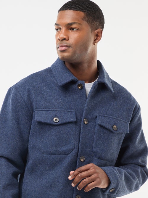 Sovracamicia con 2 tasche a patta abbottonate sul petto - Kiabi