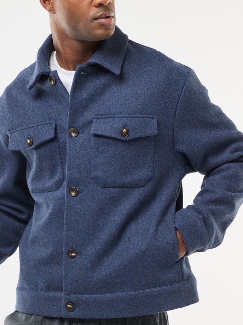 Sovracamicia con 2 tasche a patta abbottonate sul petto - Kiabi