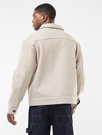 Sovracamicia con 2 tasche a patta abbottonate sul petto