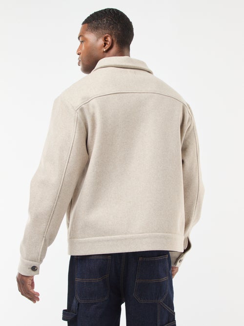 Sovracamicia con 2 tasche con patta abbottonate sul petto - Kiabi