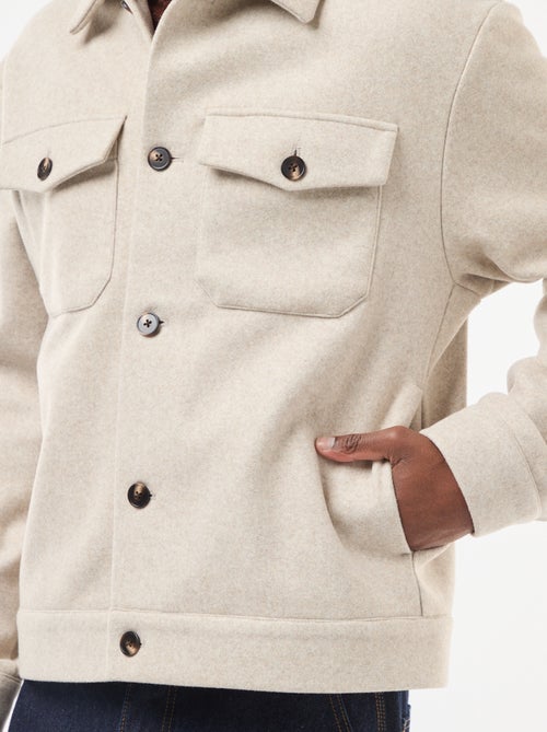 Sovracamicia con 2 tasche con patta abbottonate sul petto - Kiabi