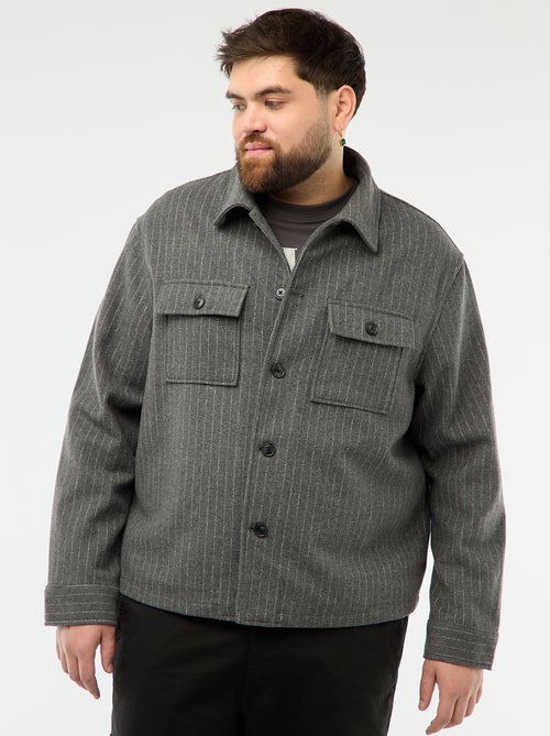 Sovracamicia con apertura a bottoni e tasche con patta - Kiabi