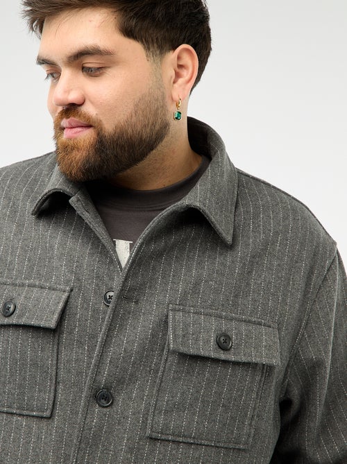 Sovracamicia con apertura a bottoni e tasche con patta - Kiabi