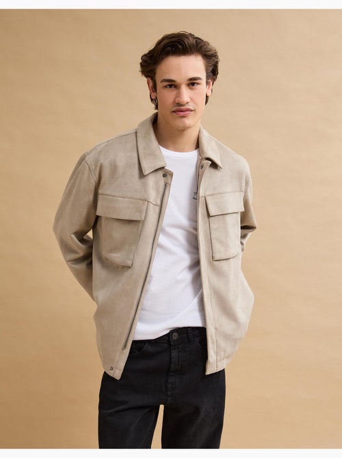 Sovracamicia effetto camoscio, MO Fashion - Kiabi