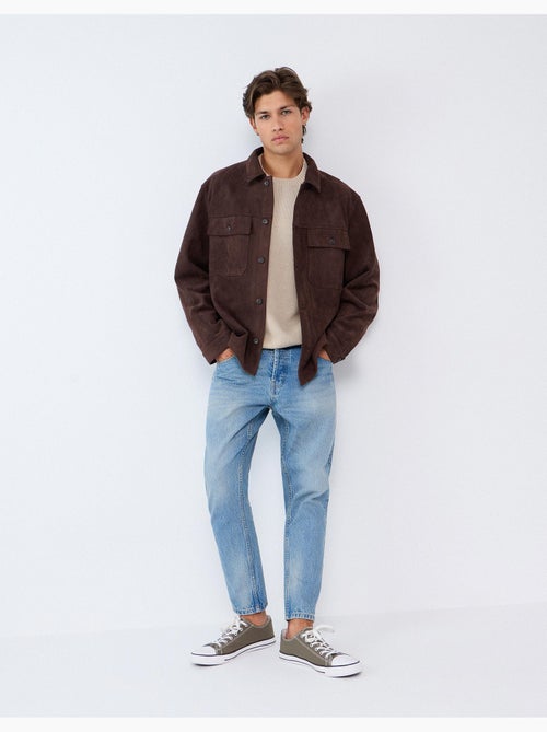 Sovracamicia effetto camoscio, mo fashion - Kiabi